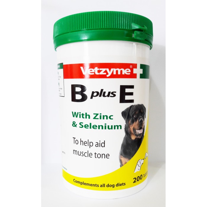 Vetzyme B plus E With Zinc & Selenium For Dogs (200 Tablets)